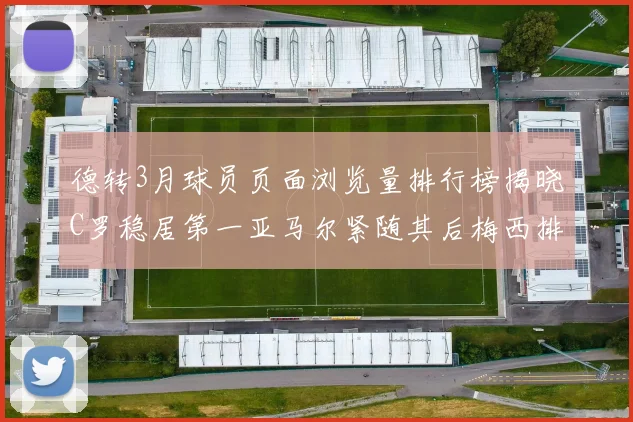 德转3月球员页面浏览量排行榜揭晓C罗稳居第一亚马尔紧随其后梅西排名第四